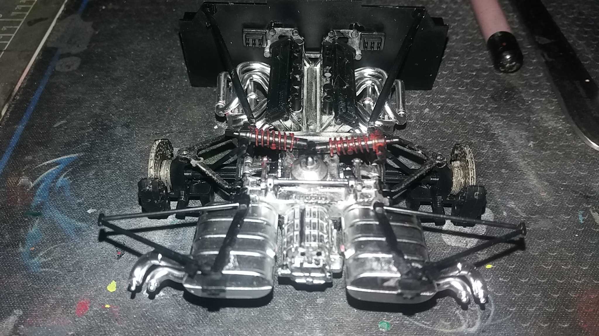 I just need to redo the right hand side again as Paint spilled down into the gaps