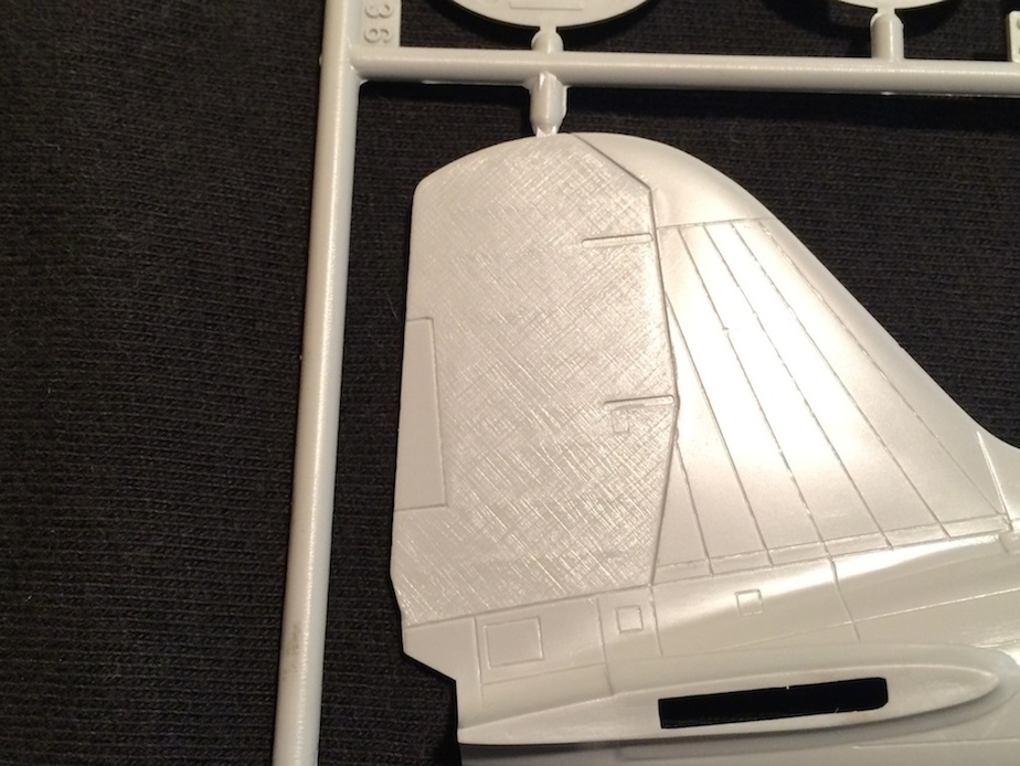 Molded fabric on Tail Control Surface