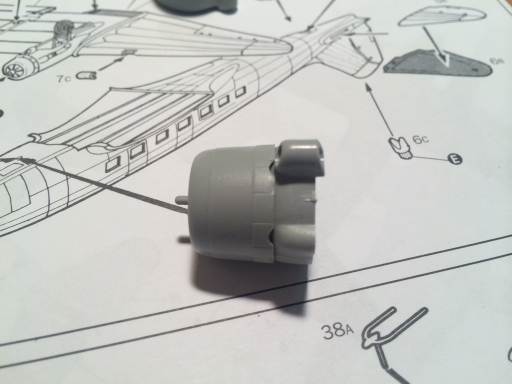 Engine nacelles constructed and evidence of needing some extra tlc